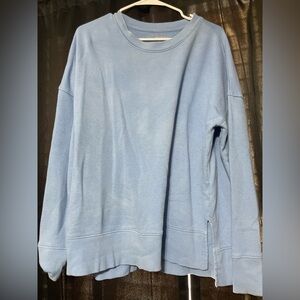 Time and Tru Men's Light Blue Crewneck Sweater